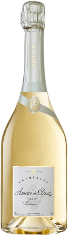 222,95 € Free Shipping | White sparkling Deutz Amour Brut Grand Reserve A.O.C. Champagne France Chardonnay Bottle 75 cl