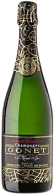 43,95 € Envio grátis | Espumante branco Philippe Gonet Grand Cru Cuvée Melendo Brut Grande Reserva A.O.C. Champagne França Chardonnay Garrafa 75 cl