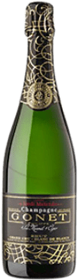 45,95 € Envío gratis | Espumoso Blanco Philippe Gonet Melendo Brut Grand Cru, Cuvée Gran Reserva A.O.C. Champagne Francia Chardonnay 75 cl