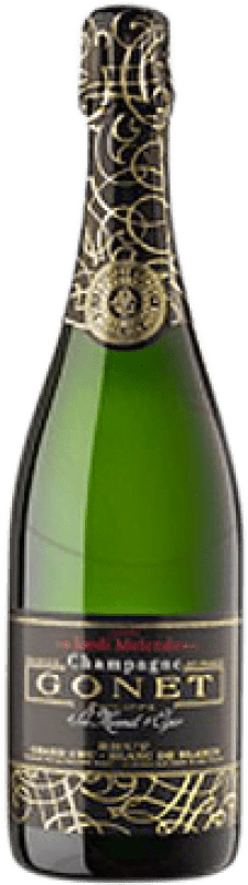43,95 € 免费送货 | 白起泡酒 Philippe Gonet Grand Cru Cuvée Melendo 香槟 大储备 A.O.C. Champagne 法国 Chardonnay 瓶子 75 cl