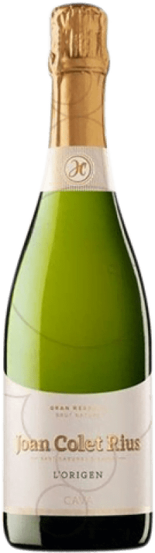 18,95 € Envio grátis | Espumante branco Joan Colet Rius l'Origen Brut Nature Grande Reserva D.O. Cava Catalunha Espanha Macabeo, Xarel·lo, Chardonnay, Parellada Garrafa 75 cl