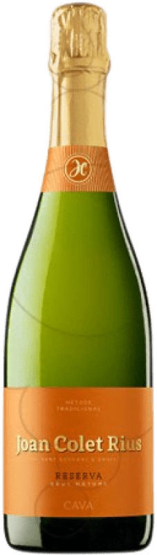 12,95 € Envoi gratuit | Vin Mousseux Blanc Joan Colet Rius Brut Nature Réserve D.O. Cava Catalogne Espagne Macabeo — Macabeu, Chardonnay, Parellada 75 cl