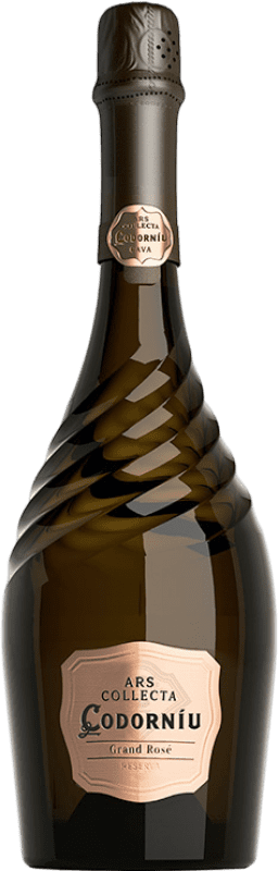 24,95 € Free Shipping | Rosé Sparkling Wine Codorníu Ars Collecta Grand Rosé Grand Reserve — Long Barrel-Aged D.O. Cava Catalonia Spain Bottle 75 cl
