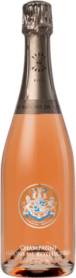 91,95 € 免费送货 | 玫瑰气泡酒 Barons de Rothschild 香槟 大储备 A.O.C. Champagne 法国 Pinot Black, Chardonnay 瓶子 75 cl