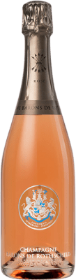 92,95 € Free Shipping | Rosé Sparkling Wine Barons de Rothschild Brut Grand Reserve — Long Barrel-Aged A.O.C. Champagne France Pinot Noir, Chardonnay 75 cl