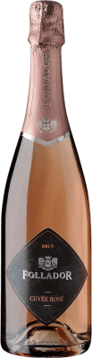 13,95 € Envío gratis | Espumoso rosado Follador Spumante Cuvée Rosé Brut Joven D.O.C. Italia Italia Moscato, Glera Botella 75 cl
