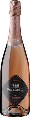 13,95 € Kostenloser Versand | Rosé Sekt Follador Spumante Cuvée Rosé Brut Jung D.O.C. Italien Italien Muskat, Glera Flasche 75 cl