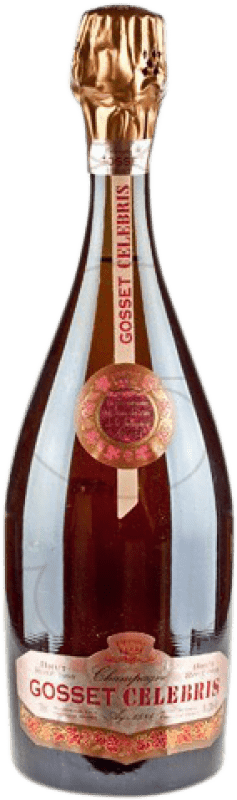 203,95 € Envio grátis | Espumante rosé Gosset Celebris Rosé Brut Grande Reserva A.O.C. Champagne França Pinot Preto, Chardonnay Garrafa 75 cl