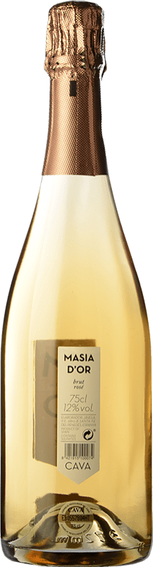 7,95 € Free Shipping | Rosé sparkling Mo Masía d'Or Rose Brut Joven D.O. Cava Catalonia Spain Bottle 75 cl