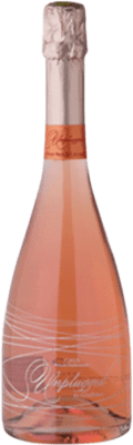 29,95 € Envío gratis | Espumoso rosado Unplugged. Rosé Brut Reserva D.O. Cava Cataluña España Pinot Negro Botella 75 cl