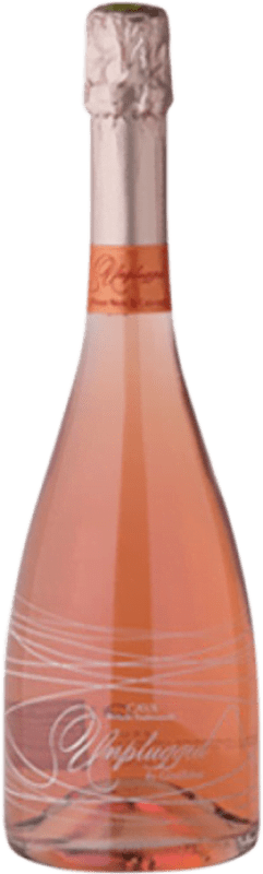 29,95 € Envío gratis | Espumoso rosado Unplugged. Rosé Brut Reserva D.O. Cava Cataluña España Pinot Negro Botella 75 cl