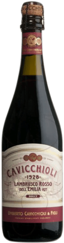 6,95 € 送料無料 | 赤いスパークリングワイン Cavicchioli Rosso D.O.C. Lambrusco di Sorbara イタリア Lambrusco ボトル 75 cl