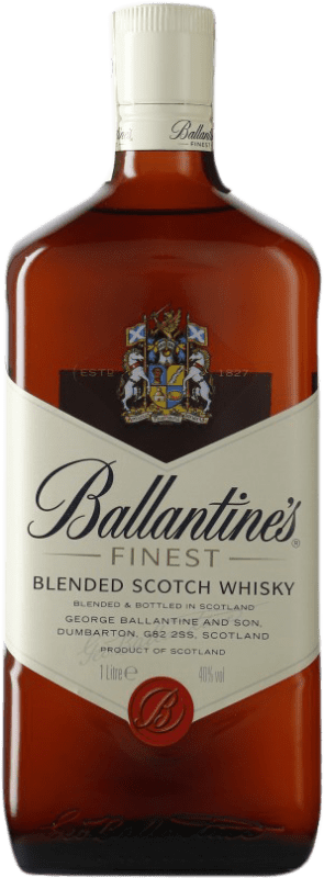 27,95 € Free Shipping | Whisky Blended Ballantine's Rellenable United Kingdom Bottle 1 L