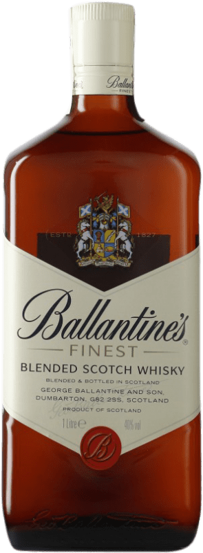 29,95 € Envoi gratuit | Whisky Blend Ballantine's Royaume-Uni Bouteille 1 L Sans Doseur