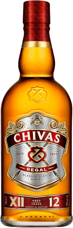33,95 € Бесплатная доставка | Виски смешанные Chivas Regal Резерв Шотландия Объединенное Королевство 12 Лет бутылка 70 cl