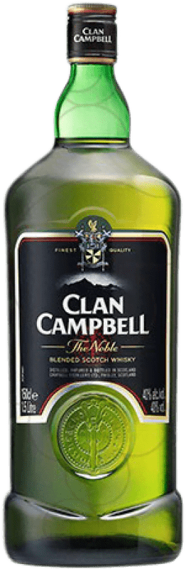 25,95 € Envío gratis | Whisky Blended Clan Campbell Reino Unido Botella Magnum 1,5 L