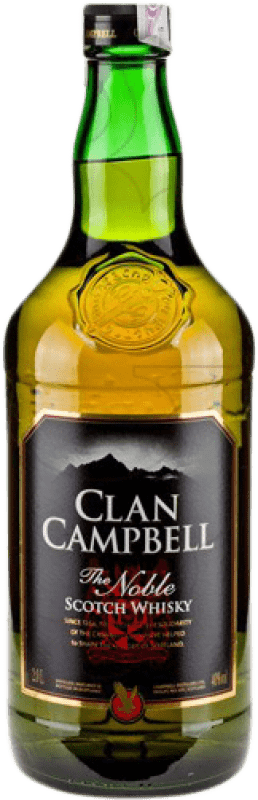 29,95 € 免费送货 | 威士忌混合 Clan Campbell 英国 特别的瓶子 2 L