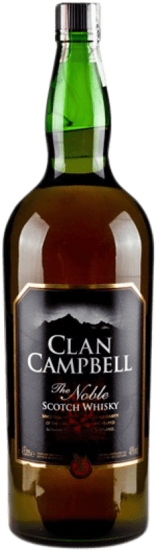 59,95 € Envio grátis | Whisky Blended Clan Campbell Reino Unido Garrafa Réhoboram 4,5 L