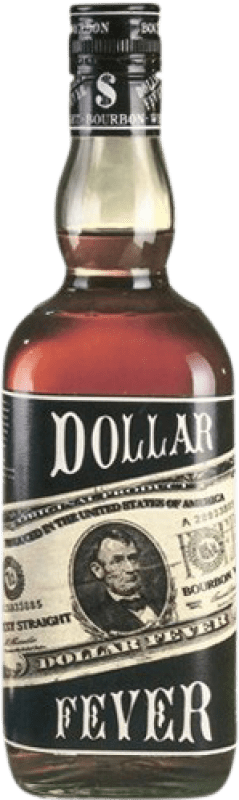 18,95 € Envio grátis | Whisky Bourbon Dollar Fever Estados Unidos Garrafa 1 L
