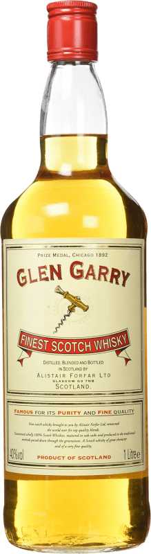 11,95 € Envío gratis | Whisky Blended Glen Garry Reino Unido Botella 1 L