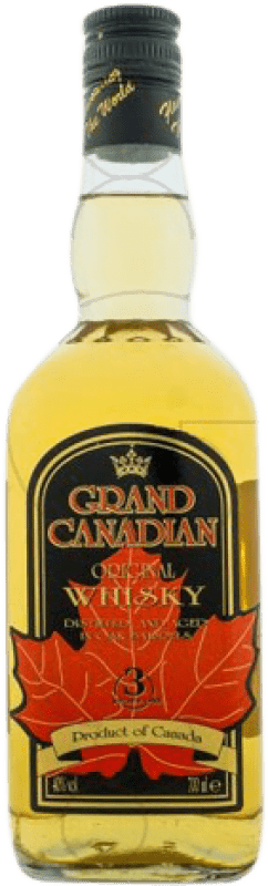 12,95 € Envío gratis | Whisky Blended Grand Canadian Canadá Botella 1 L
