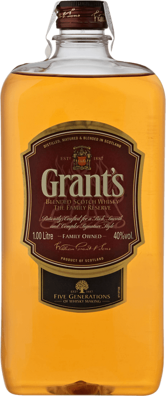 15,95 € Kostenloser Versand | Blended Whisky Grant & Sons Grant's Großbritannien Flachmann 1 L