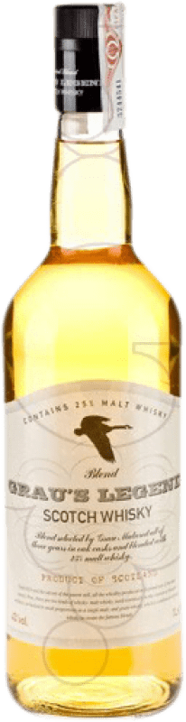16,95 € Envío gratis | Whisky Blended Grau's Legend Reino Unido Botella 1 L