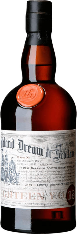 107,95 € Envío gratis | Whisky Blended Highland Park Dream Reserva Reino Unido 18 Años Botella 70 cl