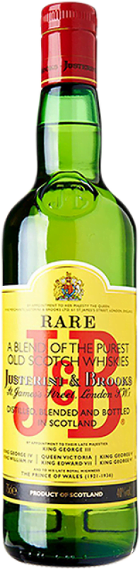 22,95 € Envio grátis | Whisky Blended J&B Reino Unido 1 L Sem Doseador