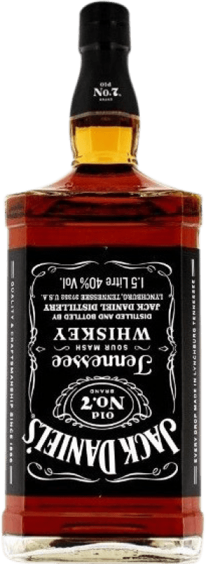 57,95 € 送料無料 | ウイスキー バーボン Jack Daniel's Old Nº 7 アメリカ 特別なボトル 1,5 L