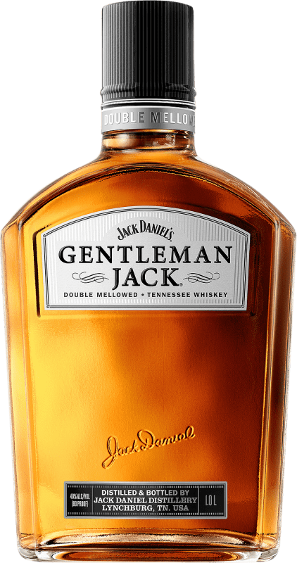 46,95 € 送料無料 | ウイスキー バーボン Jack Daniel's Gentleman Jack 予約 アメリカ ボトル 1 L