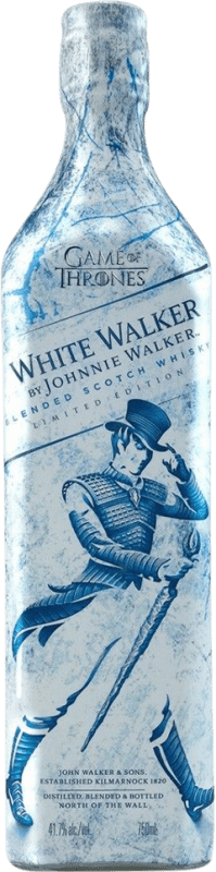 43,95 € Free Shipping | Whisky Blended Johnnie Walker White Walker Winter is Here Game of Thrones Edition United Kingdom Bottle 70 cl