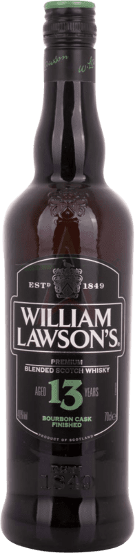 13,95 € Kostenloser Versand | Whiskey Blended William Lawson's Reserve Großbritannien 13 Jahre Flasche 70 cl