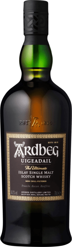 108,95 € Free Shipping | Whisky Single Malt Ardbeg Uigeadail Islay United Kingdom Bottle 70 cl