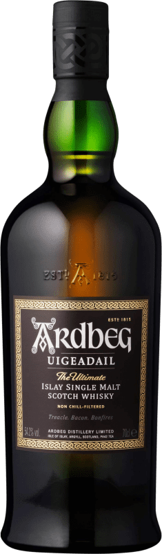 98,95 € Kostenloser Versand | Single Malt Whisky Ardbeg Uigeadail Islay Großbritannien 70 cl