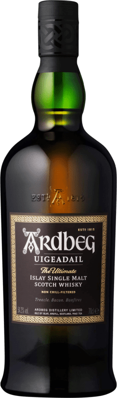 113,95 € Envío gratis | Whisky Single Malt Ardbeg Uigeadail Islay Reino Unido Botella 70 cl