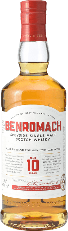 59,95 € Envoi gratuit | Single Malt Whisky Benromach Speyside Royaume-Uni 10 Ans Bouteille 70 cl