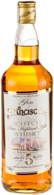 14,95 € Envoi gratuit | Whisky Single Malt Glen Franciscan Royaume-Uni 5 Ans Bouteille 1 L