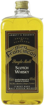 16,95 € Kostenloser Versand | Whiskey Single Malt Glen Franciscan Großbritannien 5 Jahre Flachmann Flasche 1 L