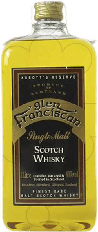 16,95 € Envoi gratuit | Single Malt Whisky Glen Franciscan Royaume-Uni 5 Ans Bouteille Hanche 1 L