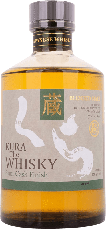 117,95 € Kostenloser Versand | Whiskey Single Malt Kura. Rum Cask Finish Japan Flasche 70 cl