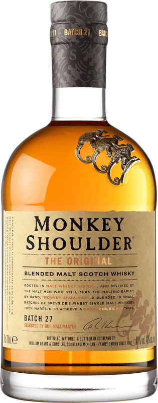 35,95 € Envío gratis | Whisky Single Malt Grant & Sons Monkey Shoulder Reino Unido Botella 70 cl