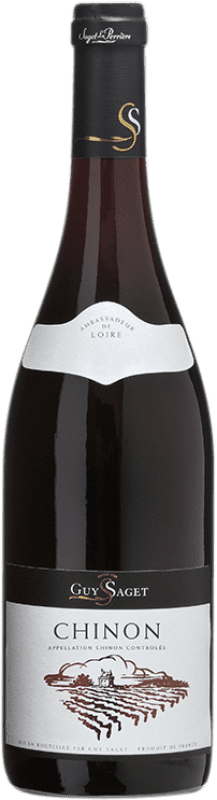 11,95 € Free Shipping | Red wine Saget La Perrière Guy Saget A.O.C. Chinon Loire France Cabernet Franc Bottle 75 cl