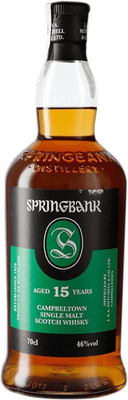 61,95 € Envío gratis | Whisky Single Malt Springbank Reino Unido 15 Años Botella 70 cl