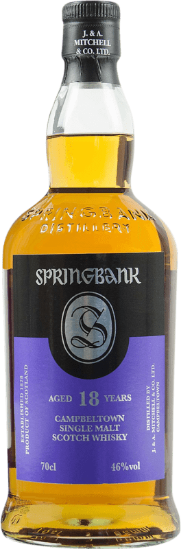 708,95 € Free Shipping | Single Malt Whisky Springbank United Kingdom 18 Years Bottle 70 cl