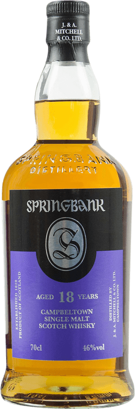 708,95 € 免费送货 | 威士忌单一麦芽威士忌 Springbank 英国 18 岁 瓶子 70 cl