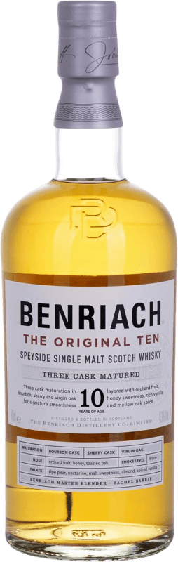 46,95 € Envoi gratuit | Single Malt Whisky The Benriach Single Malt Royaume-Uni 10 Ans Bouteille 70 cl