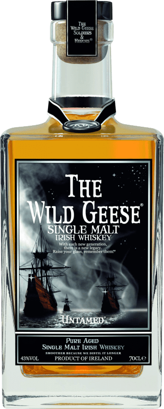 44,95 € Envío gratis | Whisky Single Malt The Wild Geese Irlanda Botella 70 cl