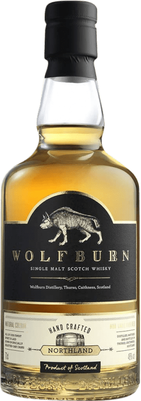 66,95 € Spedizione Gratuita | Whisky Single Malt Wolfburn Northland Regno Unito 70 cl