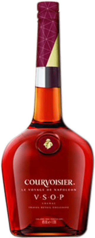 35,95 € Kostenloser Versand | Cognac Courvoisier Le Voyage V.S.O.P. Very Superior Old Pale Frankreich Flasche 1 L